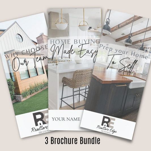 3 Listing Presentation Brochure Bundle - Instant Download - Editable Canva Template