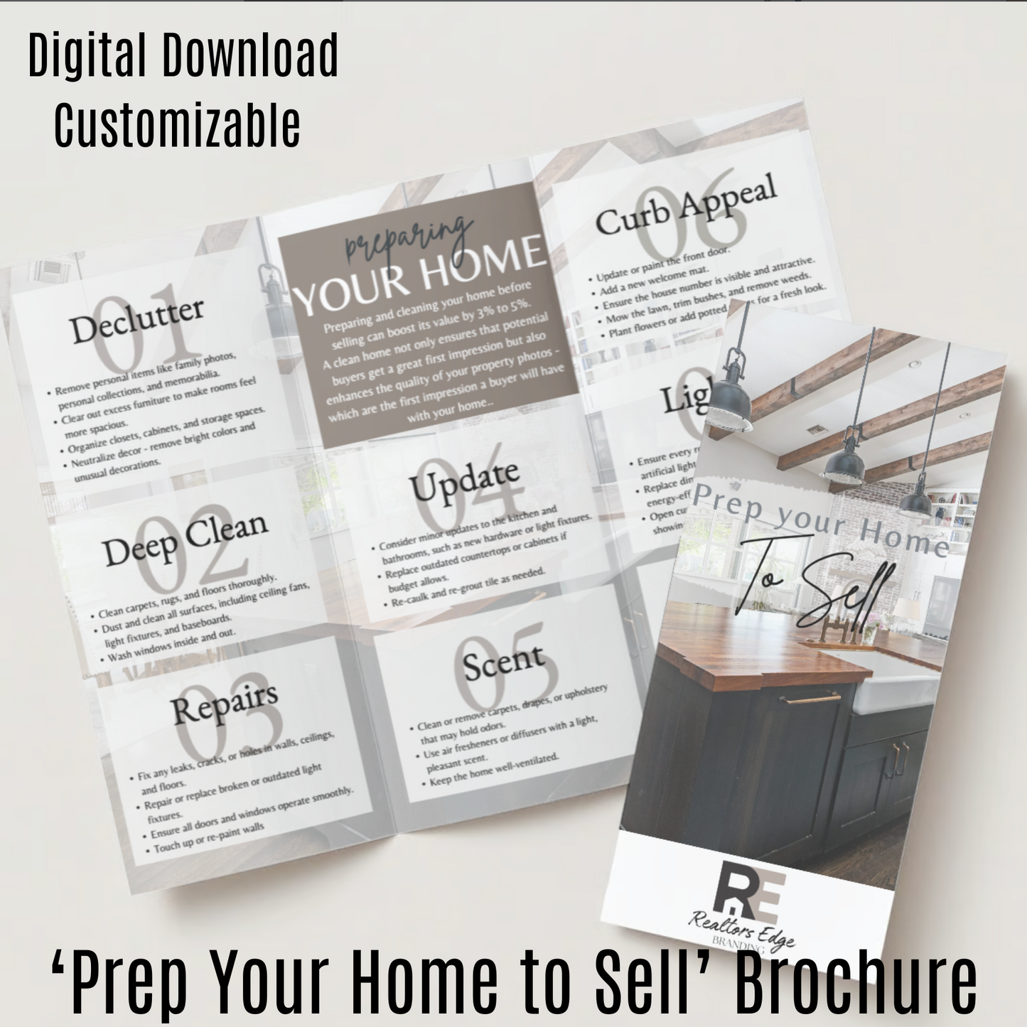 3 Listing Presentation Brochure Bundle - Instant Download - Editable Canva Template